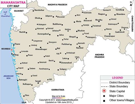 Maharashtra Cities Map | City Maps of India | Pinterest | Maps, Cities ...