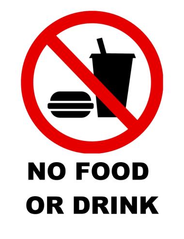 No Food Or Drinks Sign - ClipArt Best