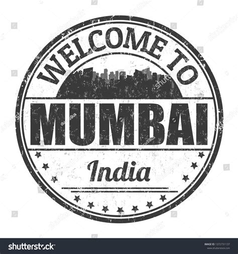 Welcome Mumbai Sign Stamp On White Stock Vector (Royalty Free ...