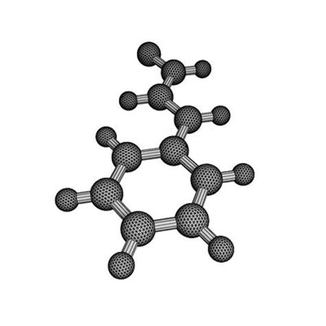 cinnamaldehyde molecule structure 3d model