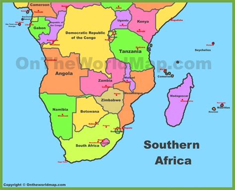 Map of Southern Africa