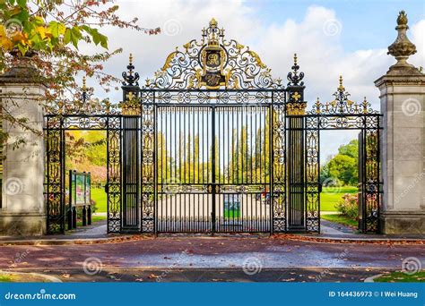 The Jubilee Gates, an Entrance To Regent`s Park of London Stock Image ...