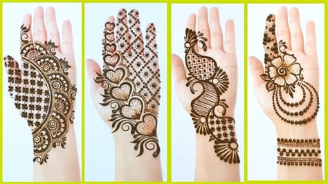 [最も好ましい] stylish beautiful front hand simple mehndi design 286377