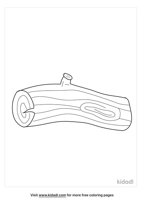 Printable Log Coloring Pages