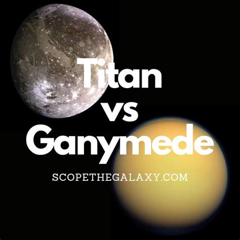 Titan vs Ganymede (How Are These Moons Different?) | Scope The Galaxy