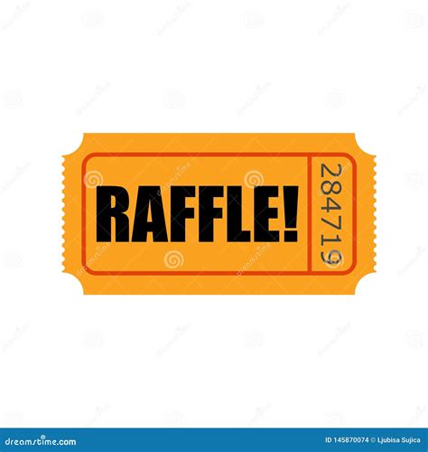 Raffle Ticket Word Enter Contest Stock Vector - Illustration of fortune ...