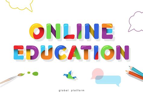 Online Education Bright Banner 962958 Vector Art at Vecteezy