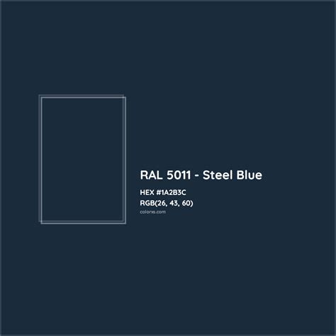 About RAL 5011 - Steel Blue Color - Color codes, similar colors and ...