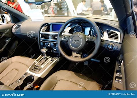 Interior of Audi A5 Cabriolet at Audi Centre Singapore Editorial ...