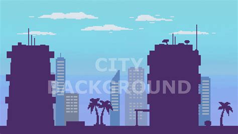 2D Pixel Art City Backgrounds Pack by Arludus