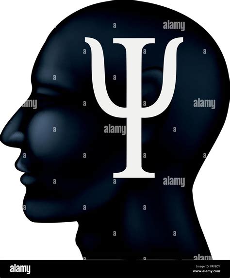 Psychiatry symbol on people silhouette Stock Vector Image & Art - Alamy