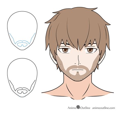 How To Draw A Man With Beard - Aimsnow7