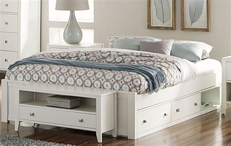 Pulse White Queen Platform Bed With Storage from NE Kids | Coleman ...