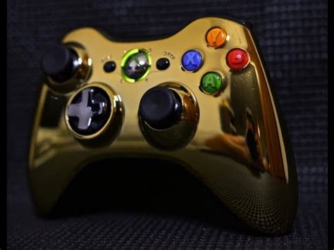 Gold Xbox 360 Special Edition Gold Chrome Series Wireless Controller ...