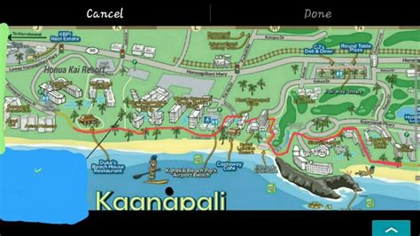 Kaanapali Beach Map