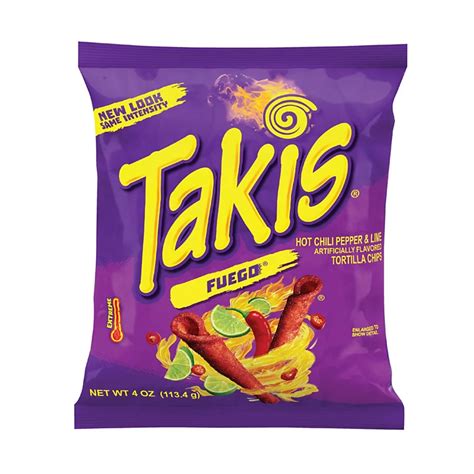 Takis Fuego Hot Chili Pepper & Lime Rolled Tortilla Chips - Shop Snacks ...