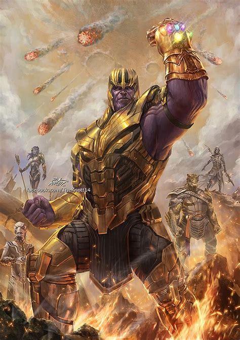 Thanos and The Black Order. Fan art by TheKnott Ms Marvel, Captain ...