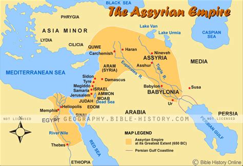 Old Testament Assyria Map