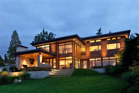 Contemporary Mercer Island lake house infused with Asian touches ...