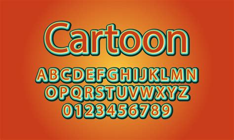 cartoon font alphabet 2980446 Vector Art at Vecteezy