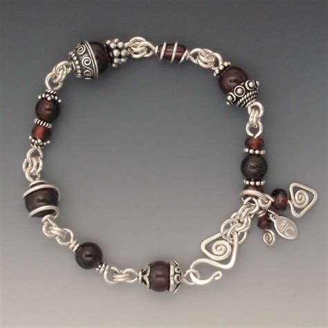 Garnet Bracelet - BJChristian Designs Jewelry - Beauty For Your Soul