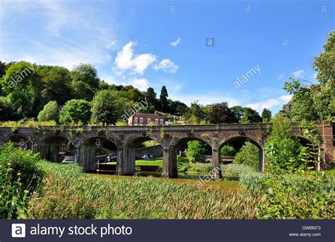 The railway viaduct at Coalbrookdale in Shropshire, England, UK Stock ...