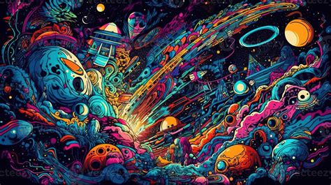 Psychedelic Space Backgrounds