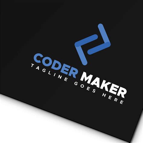 Coder Maker Minimalist Logo Template - TemplateMonster