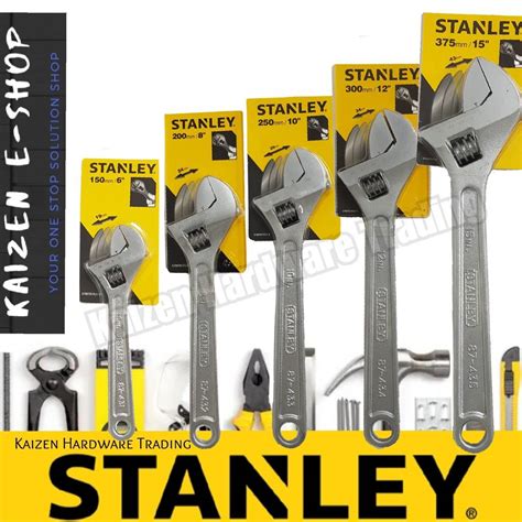 STANLEY ADJUSTABLE WRENCH / SPANNER SIZE: 6"inches - 15"inches