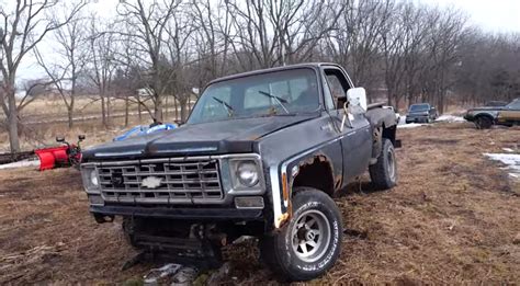 Rusty and Rare '76 Chevy K10 Sport Truck Runs After Sitting in a Barn ...