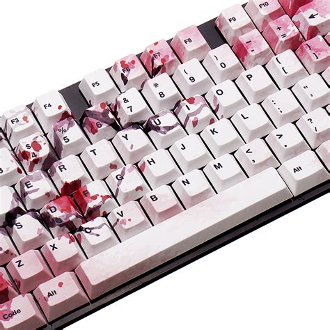 126 Key PBT Five-sided Cherry Blossom Filco Keycap Set for Mechanical ...