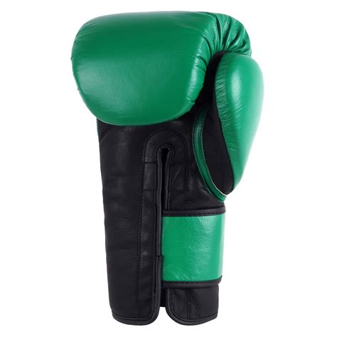 PRO Boxing Gloves Green Leather Velcro | Boxing Equipment