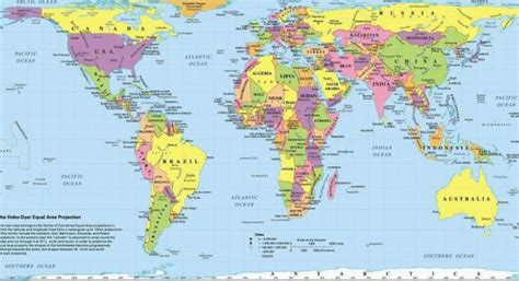 Real Scale Map Of The World