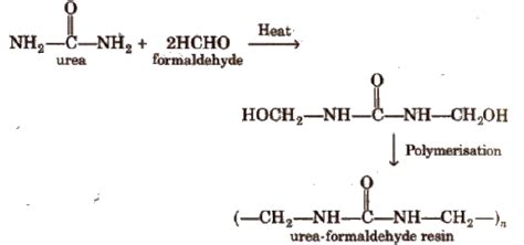 Draw the structural formula of urea formaldehyde resin - Chemistry ...