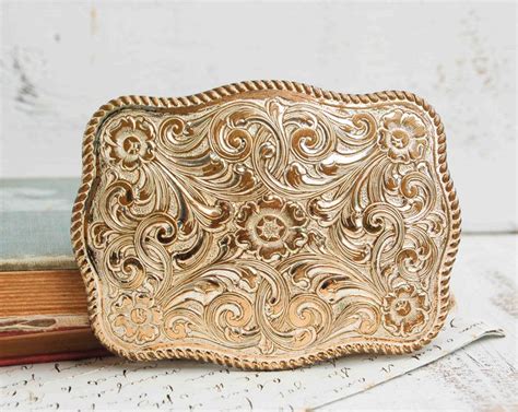 Vintage Cowboy BELT BUCKLE Country Western Rodeo Crumrine Big Silver ...