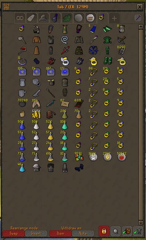 New bank layout for Slayer Alts : r/2007scape