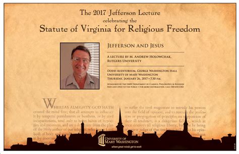 Jefferson Lecture on Religious Freedom - Classics, Philosophy, & Religion