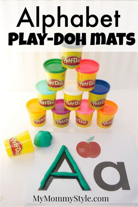 Free printable alphabet play doh mats - My Mommy Style