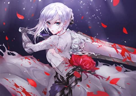 5760x1080px | free download | HD wallpaper: anime, women, sword ...