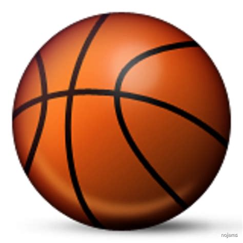 "Basketball Emoji" by nojams | Redbubble