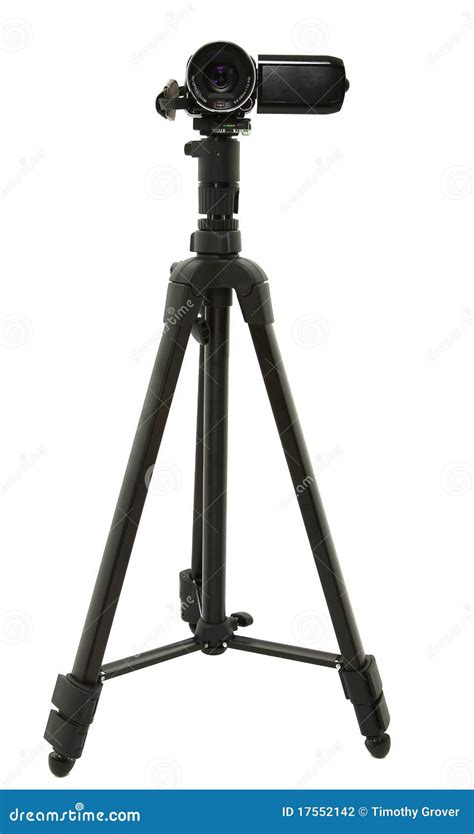 HD Camcorder on Tripod stock photo. Image of carbon, definition - 17552142