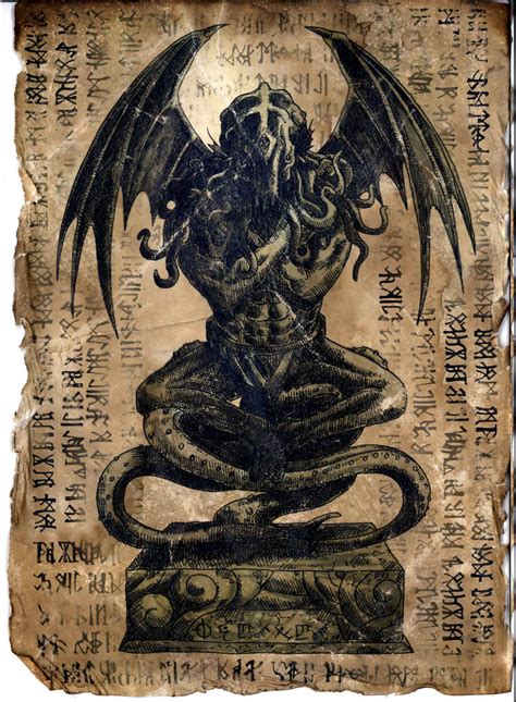 Cthulhu Idol - Necronomicon Page by WendigoMoon on DeviantArt