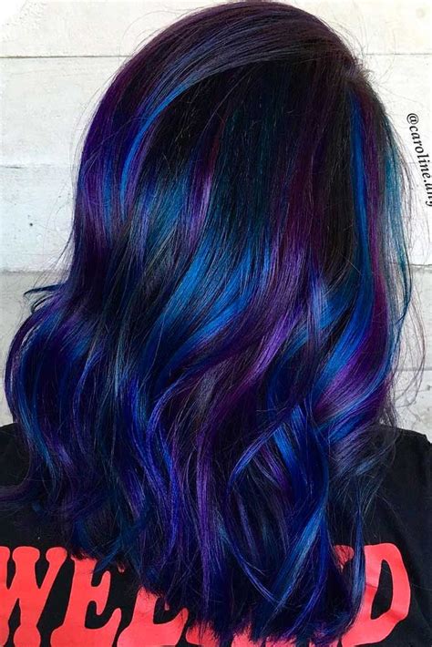 Best Purple And Blue Hair Looks | Dark purple hair, Hair color pictures ...