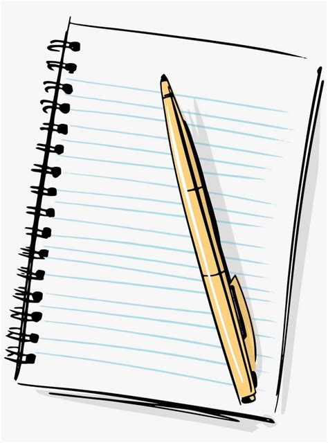 Goodinfo: Pen And Paper Cartoon Png