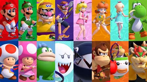 Mario Tennis Aces - All Characters - YouTube