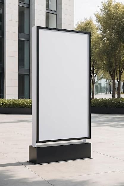 Premium Photo | Outdoor Art Exhibition Signage Mockup with blank white ...