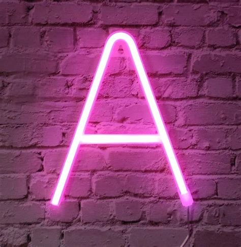 Neon Sign Letters Lights Up Pink Words Neon A-Z USB | Etsy | Light ...