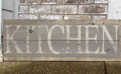 Rustic Kitchen Wood Sign Kitchen Sign Rustic by RedRoanSigns