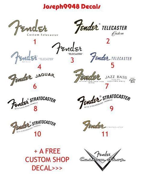 Fender Guitar Logo - LogoDix