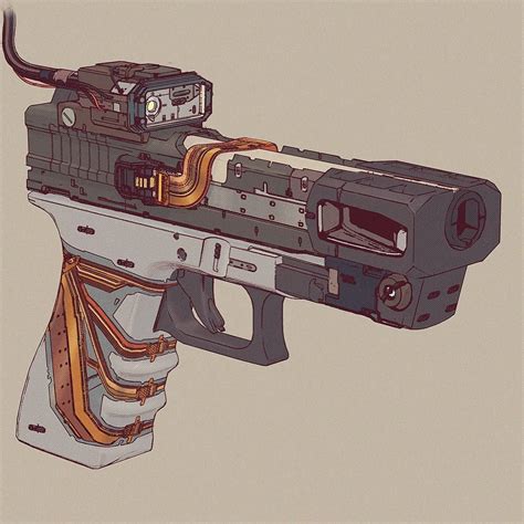 Cyberpunk Weapon Concept Art